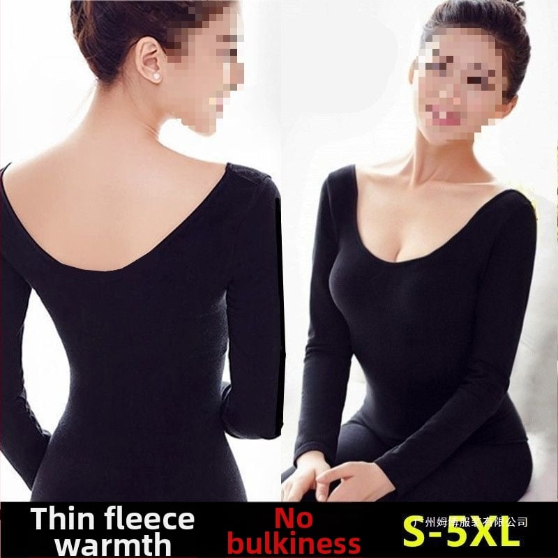 Moterų pieno pluošto termo komplektas – viršutinė palaidinė su apvaliu kaklu + ilgomis rankovėmis + ilgų kelnių, 50–70% pieno pluošto, vidutinio svorio