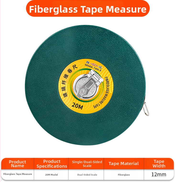 Shengda mjerni traka s vlaknastim pravom, dvostrana, mekša