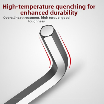 Sada vnútorných šesťuholníkových kľúčov, L-tvar, desať kusov, z tvrdej chróm-molybden-vanádovej ocele