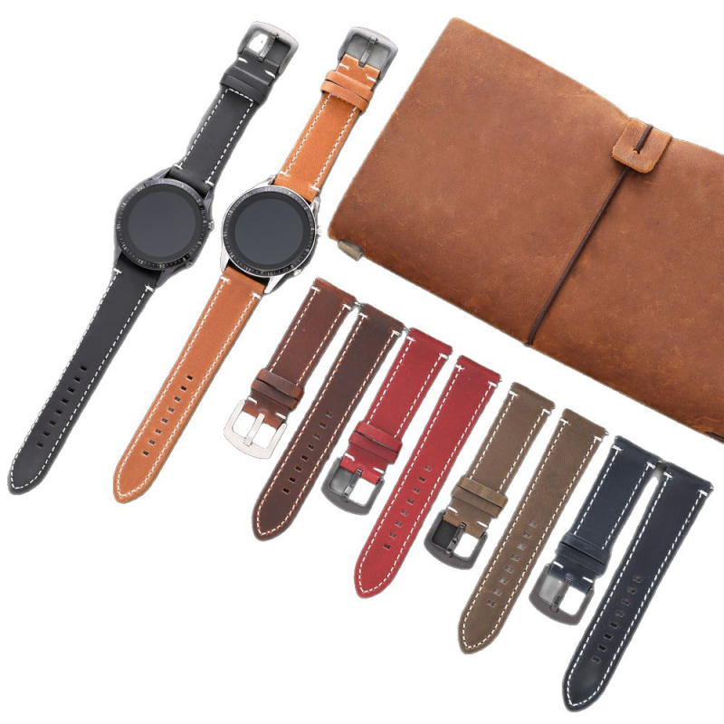 Ādas pulksteņa siksna ar eļļas-vaska pārklājumu, gatava lietošanai, Huawei viedpulkstenim, zīmols Xin Starting Point, izcelsme Guangdong, Ķīna, 2025. gada pavasaris, ikdienas stilā