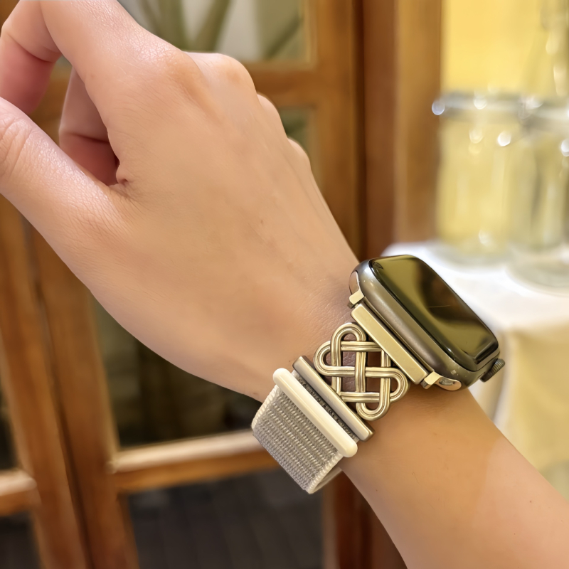Remen za Apple Watch s kineskim čvorom, jednostruko Velcro kopčanje