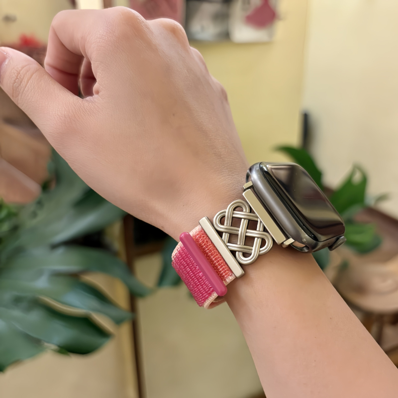 Remen za Apple Watch s kineskim čvorom, jednostruko Velcro kopčanje