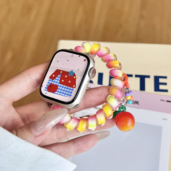 Elastična plastična narukvica za Apple Watch s jednim petljom zatvaranja (bez kopče); kompatibilno s Apple Watch; broj proizvoda AL; prilagodljiva veličina sučelja