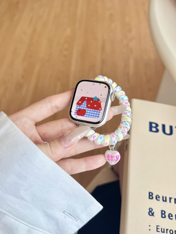 Elastična plastična narukvica za Apple Watch s jednim petljom zatvaranja (bez kopče); kompatibilno s Apple Watch; broj proizvoda AL; prilagodljiva veličina sučelja