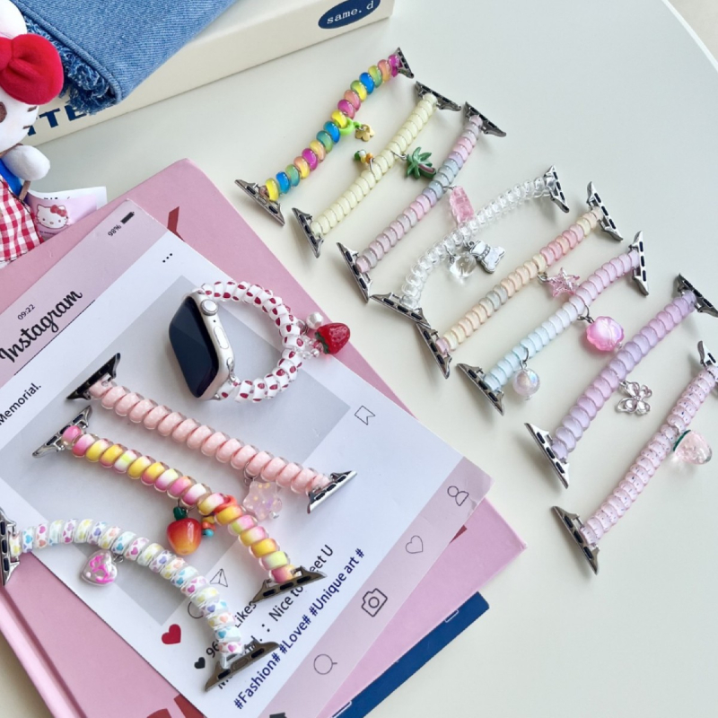 Elastična plastična narukvica za Apple Watch s jednim petljom zatvaranja (bez kopče); kompatibilno s Apple Watch; broj proizvoda AL; prilagodljiva veličina sučelja