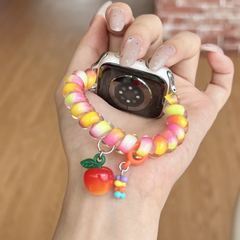 Elastična plastična narukvica za Apple Watch s jednim petljom zatvaranja (bez kopče); kompatibilno s Apple Watch; broj proizvoda AL; prilagodljiva veličina sučelja