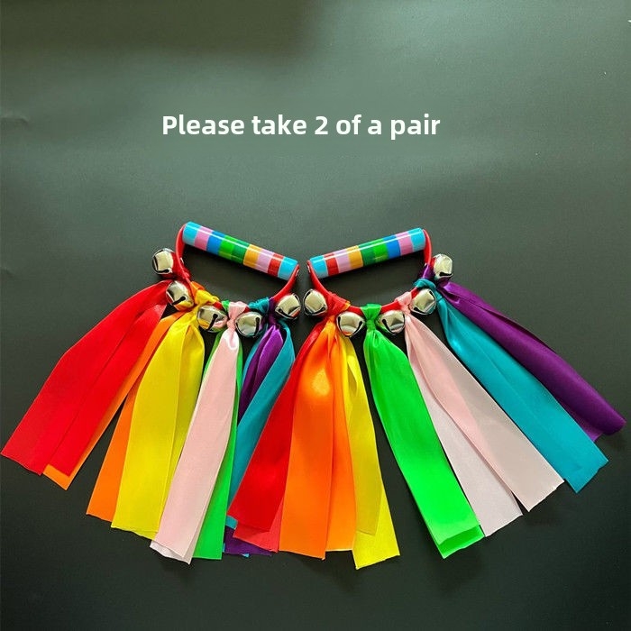 Детска ръчна камбанка за сутрешни танцови упражнения в градина; марка: Други; наличност: готова на склад; възрастова група: деца; година/сезон: Други