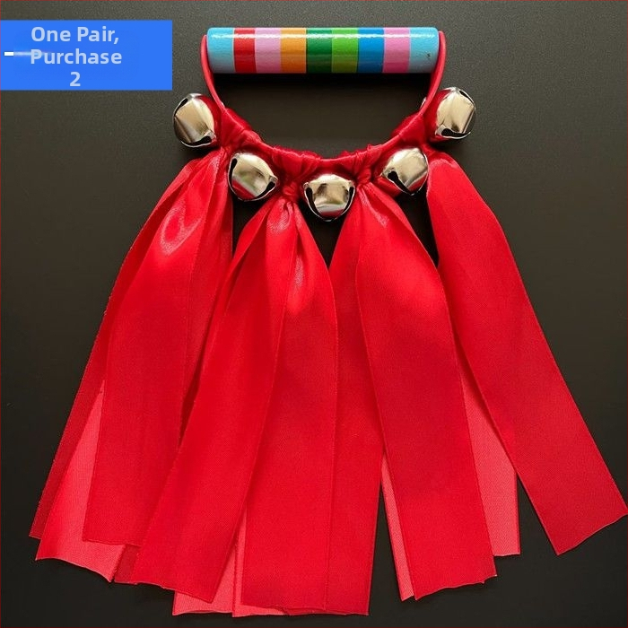 Детска ръчна камбанка за сутрешни танцови упражнения в градина; марка: Други; наличност: готова на склад; възрастова група: деца; година/сезон: Други