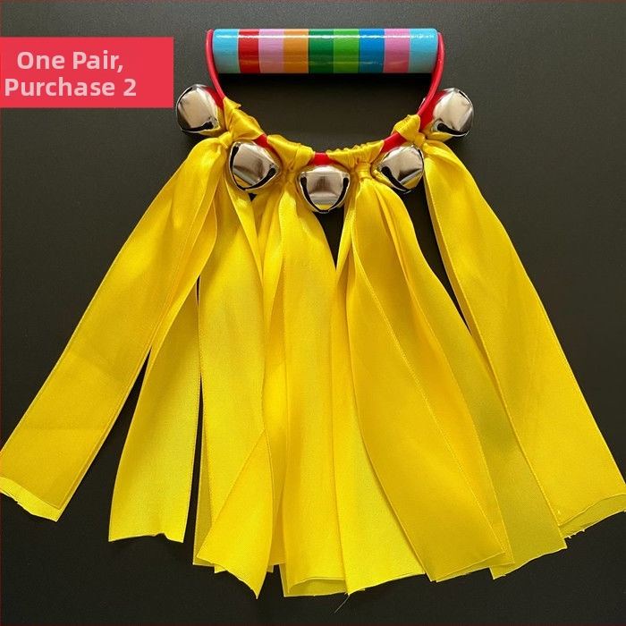 Детска ръчна камбанка за сутрешни танцови упражнения в градина; марка: Други; наличност: готова на склад; възрастова група: деца; година/сезон: Други