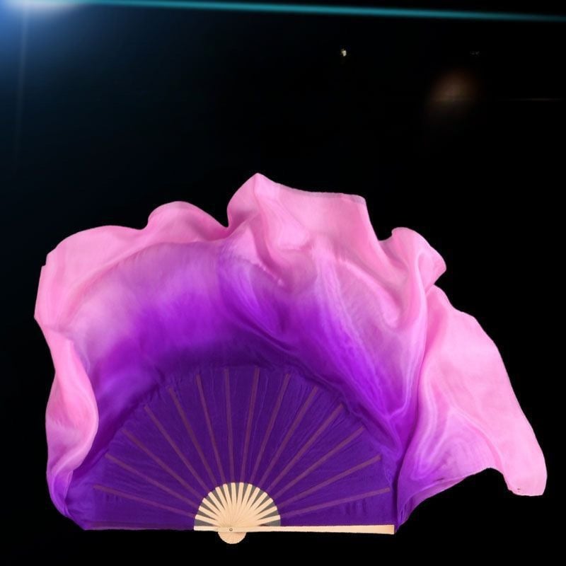 Plesni fan od imitacije svile, ručno držan, za ples u kineskom stilu, ljeto 2021 izdanje