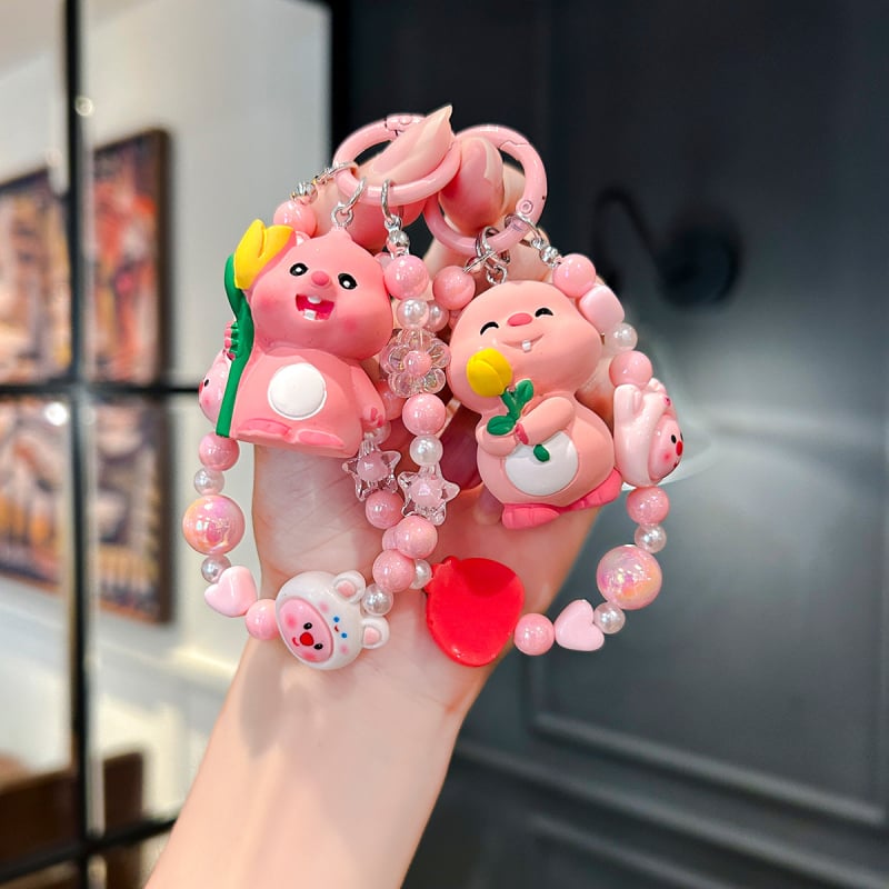 Κρεμαστό μπρελόκ - Ρητίνη με χάντρες, γλυκό στυλ, μάρκα Yiming, ατομικά συσκευασμένο