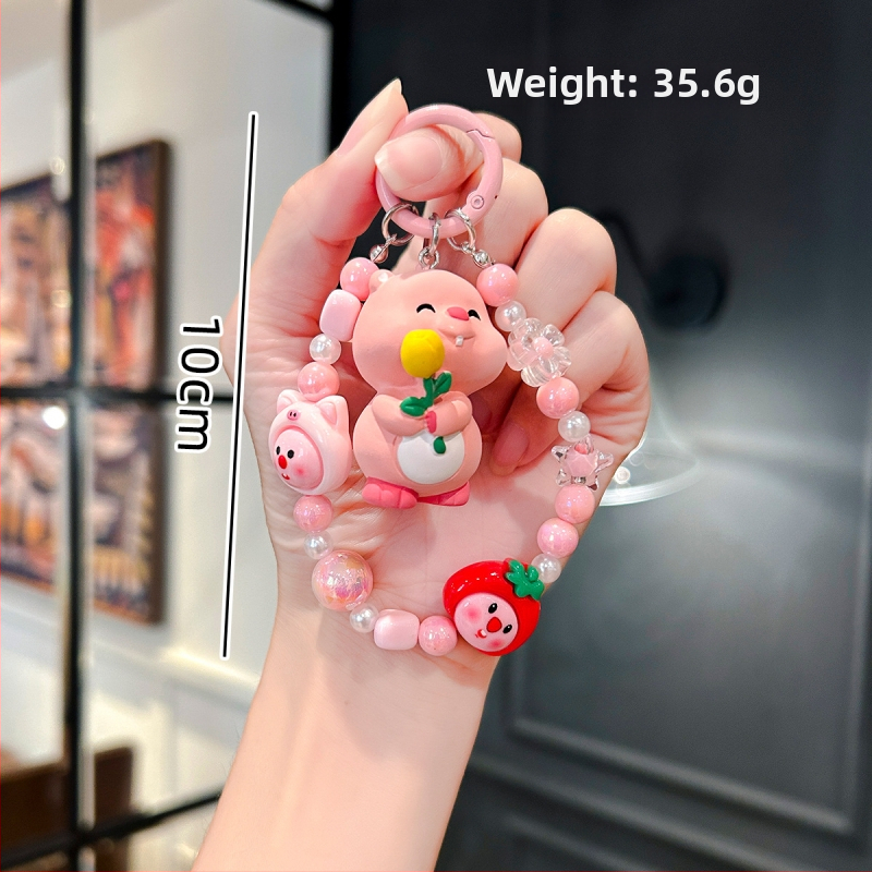 Κρεμαστό μπρελόκ - Ρητίνη με χάντρες, γλυκό στυλ, μάρκα Yiming, ατομικά συσκευασμένο