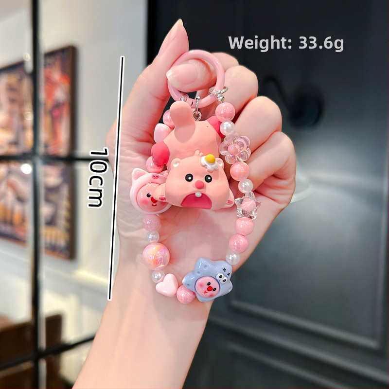 Κρεμαστό μπρελόκ - Ρητίνη με χάντρες, γλυκό στυλ, μάρκα Yiming, ατομικά συσκευασμένο