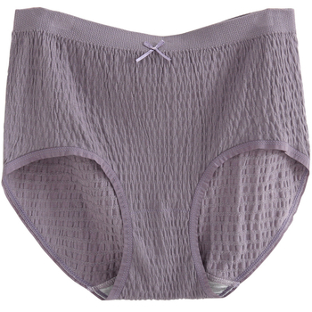 Plus veličine pamučne gaćice s visokim strukom, prozračné, pletene, udio pamuka 50–70%, 100% pamuk podstava u području prepona