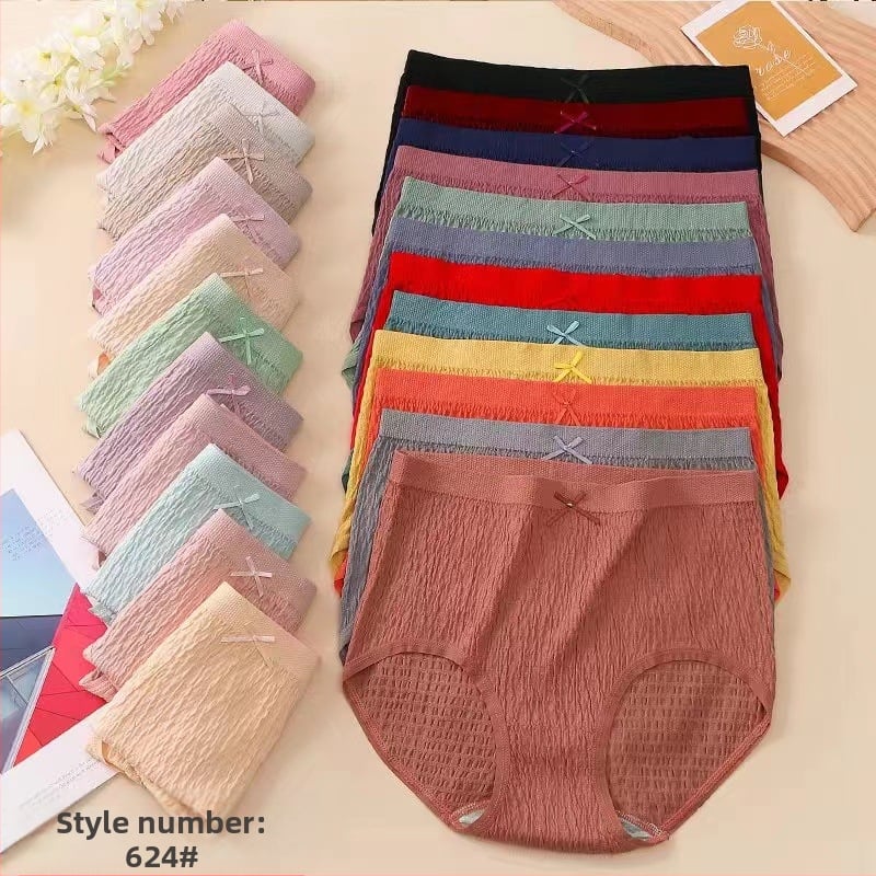 Plus veličine pamučne gaćice s visokim strukom, prozračné, pletene, udio pamuka 50–70%, 100% pamuk podstava u području prepona