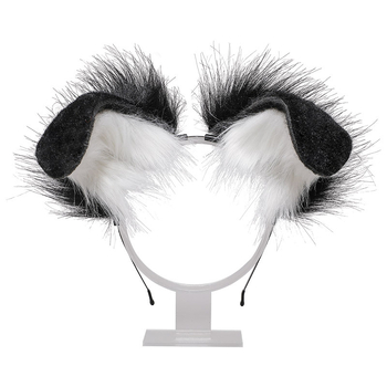 Ръчно изработено плюшено аксесоар за глава с уши на чудовище, карикатурен стил, унисекс