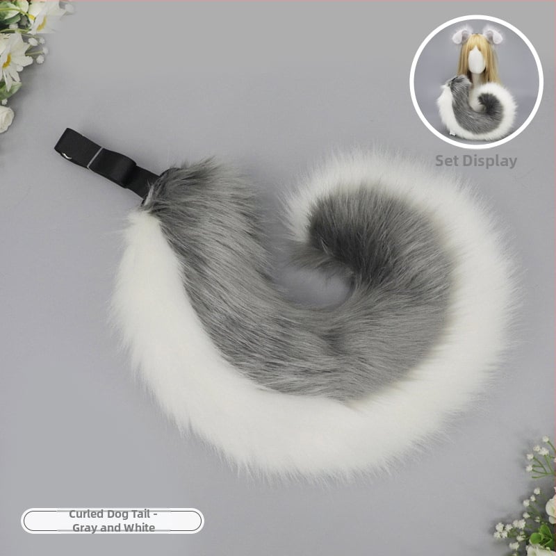 Ръчно изработено плюшено аксесоар за глава с уши на чудовище, карикатурен стил, унисекс