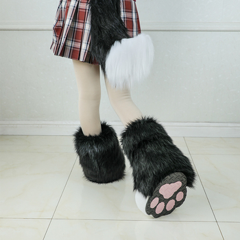 Ručni plišasti dodatak za fursuit šapu za cosplay i scenske nastupe (Materijal: 100% pliš; Dob: Odrasli; Sezona: Zima 2024; Tolerancija: 1–2 cm; Na lageru)
