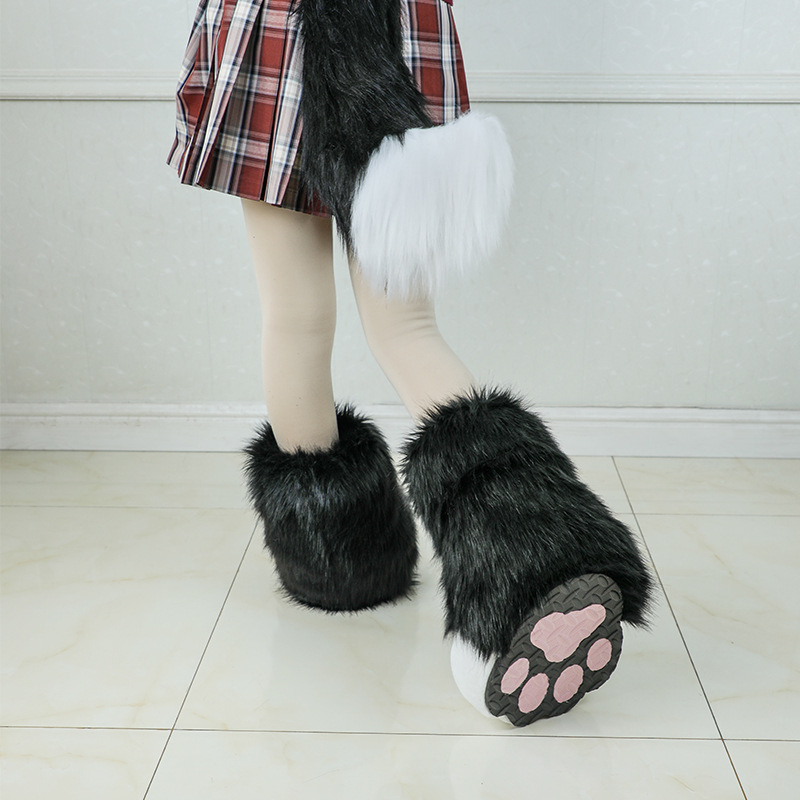 Ručni plišasti dodatak za fursuit šapu za cosplay i scenske nastupe (Materijal: 100% pliš; Dob: Odrasli; Sezona: Zima 2024; Tolerancija: 1–2 cm; Na lageru)