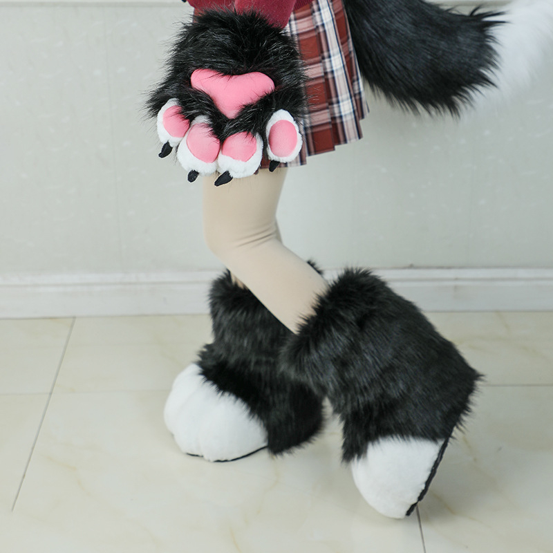 Ručni plišasti dodatak za fursuit šapu za cosplay i scenske nastupe (Materijal: 100% pliš; Dob: Odrasli; Sezona: Zima 2024; Tolerancija: 1–2 cm; Na lageru)