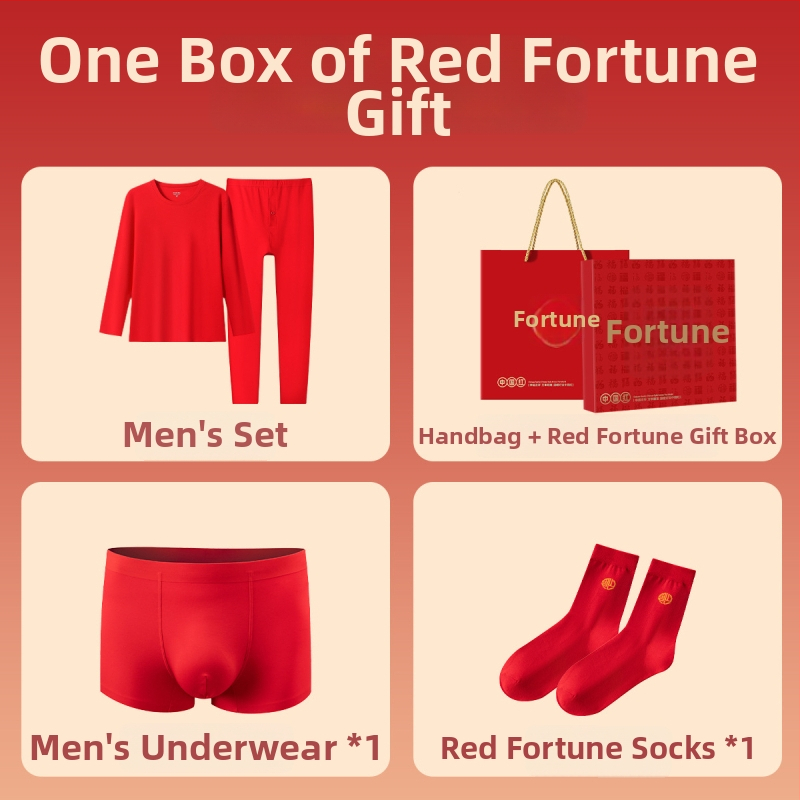 Unisex pamukasti termalni komplet, s fleksi podstavom, srednja debljina 181–200 g/m², gornji dio s okruglim izrezom i dugi rukav + hlače, porijeklo Suzhou, namijenjeno godini životinjskog znaka i svadbenim prilikama