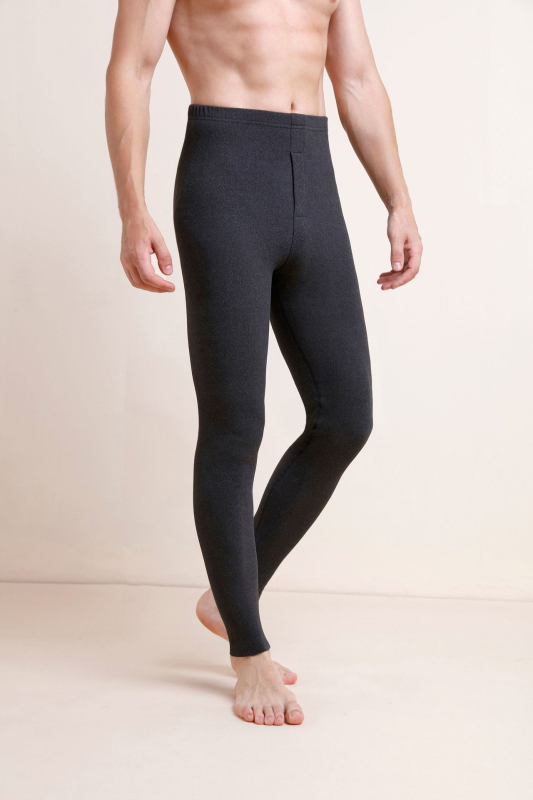 Muški vuneni termalni set za jesen/zimu – osnovni sloj gornji i donji dio, okrugli ovratnik, dugi rukav, debljina 251–300 g/m²