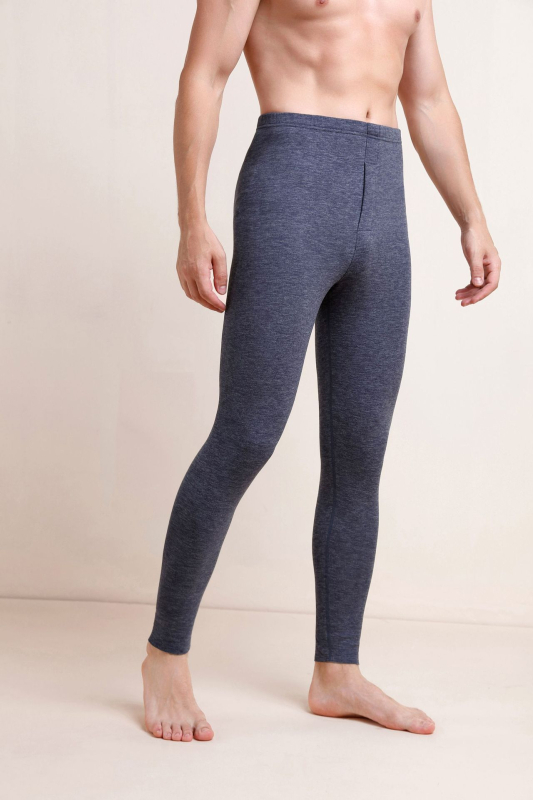 Muški vuneni termalni set za jesen/zimu – osnovni sloj gornji i donji dio, okrugli ovratnik, dugi rukav, debljina 251–300 g/m²