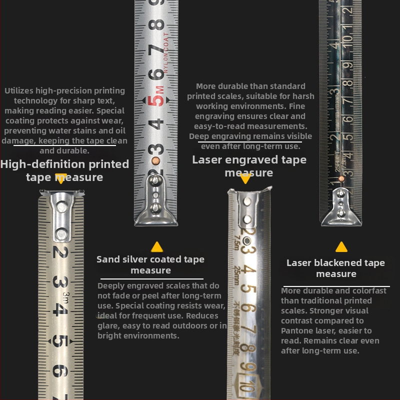 Dutá oceľová meracia páska, vodotesná, odolná voči pádom, vysoká presnosť, s puzdrom