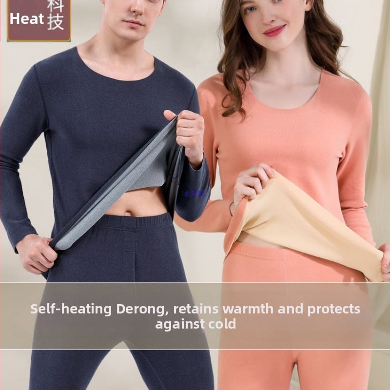 Termalni set donjeg rublja za muškarce i žene, vlakno za grijanje, pamukova baza, ekstra debeli materijal 501–600 g/m², velur podstava, dugi rukavi