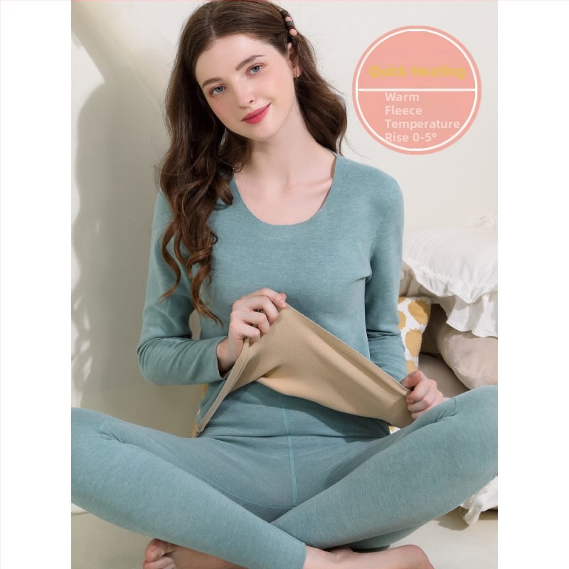 Termalni set donjeg rublja za muškarce i žene, vlakno za grijanje, pamukova baza, ekstra debeli materijal 501–600 g/m², velur podstava, dugi rukavi