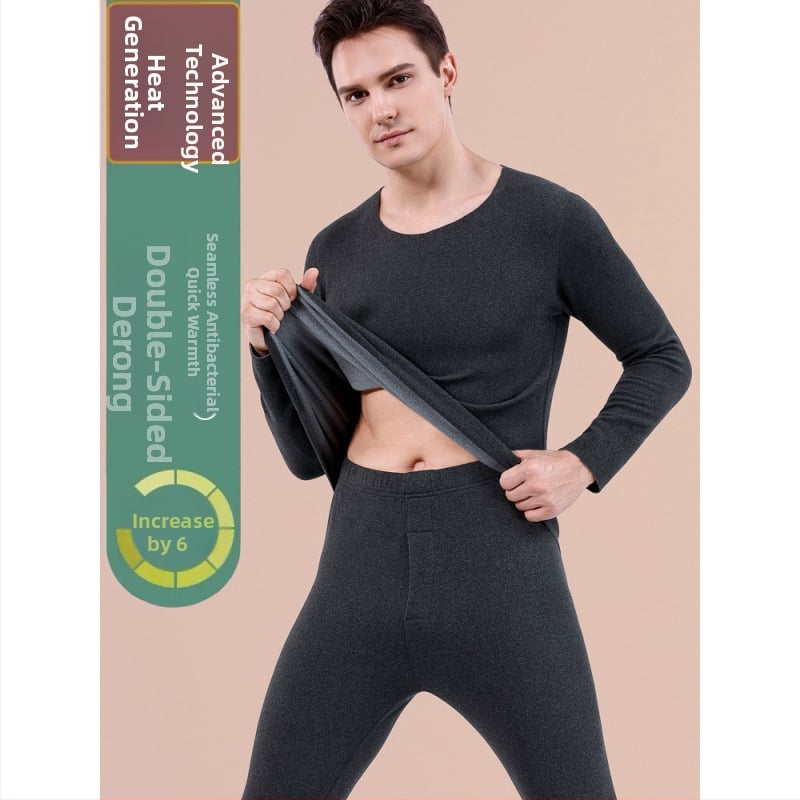 Termalni set donjeg rublja za muškarce i žene, vlakno za grijanje, pamukova baza, ekstra debeli materijal 501–600 g/m², velur podstava, dugi rukavi