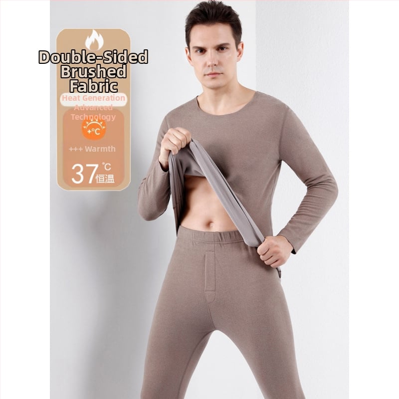 Termalni set donjeg rublja za muškarce i žene, vlakno za grijanje, pamukova baza, ekstra debeli materijal 501–600 g/m², velur podstava, dugi rukavi