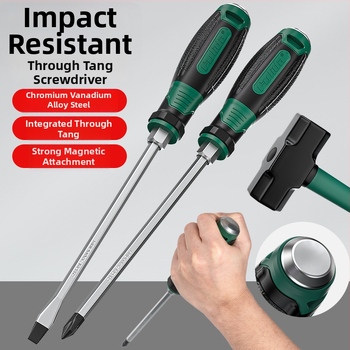 Πολυβιδική μαγνητική κατσαβίδα από Cr-V ατσάλι, με σταυροειδή κεφαλή, υψηλή σκληρότητα, ανθεκτική σε κρούσεις