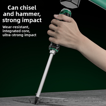 Πολυβιδική μαγνητική κατσαβίδα από Cr-V ατσάλι, με σταυροειδή κεφαλή, υψηλή σκληρότητα, ανθεκτική σε κρούσεις