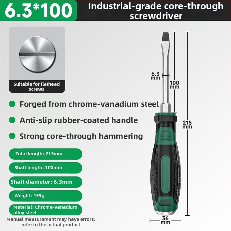 Πολυβιδική μαγνητική κατσαβίδα από Cr-V ατσάλι, με σταυροειδή κεφαλή, υψηλή σκληρότητα, ανθεκτική σε κρούσεις