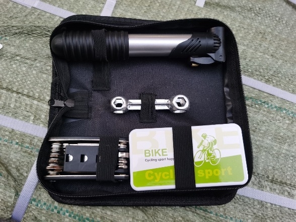 Pārnēsājams daudzfunkcionāls velosipēdu remonta instrumentu komplekts MTB un riepu remontam (Pārnēsājams, Daudzfunkcionāls, MTB, Riepu remonts)