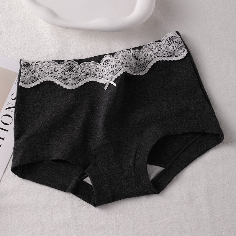 Boxer briefs за тийн момичета, антибактериални, проветриви, изцяло памучни, средна талия, гладка тъкан