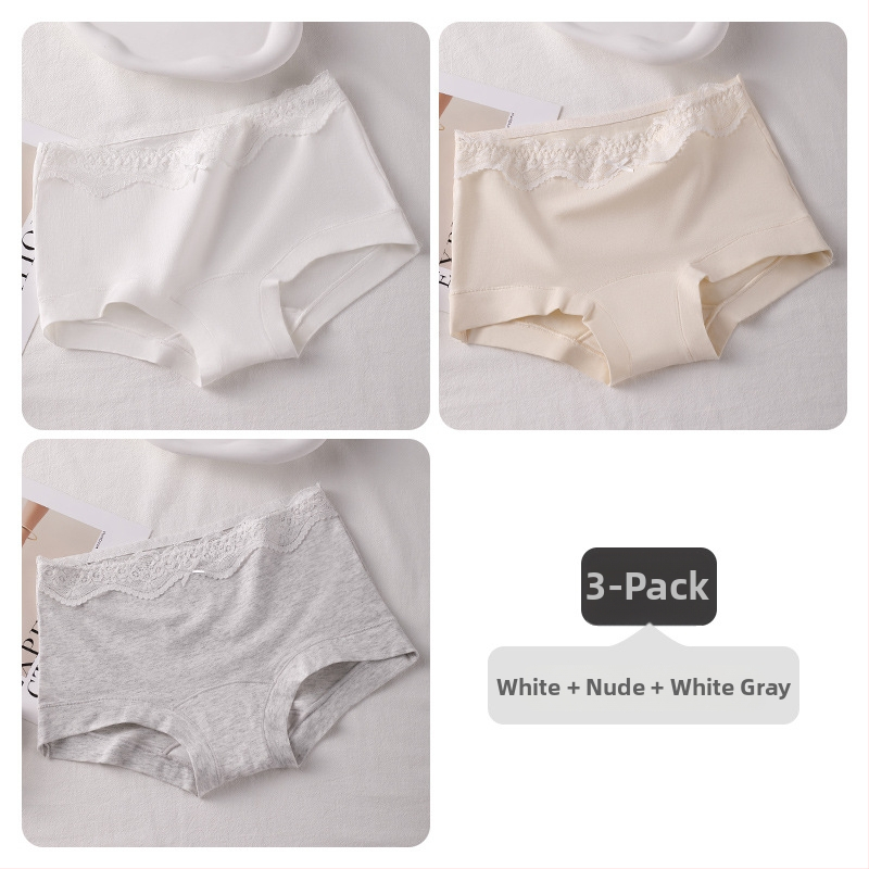 Boxer briefs за тийн момичета, антибактериални, проветриви, изцяло памучни, средна талия, гладка тъкан