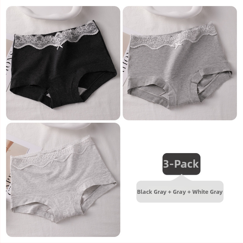 Boxer briefs за тийн момичета, антибактериални, проветриви, изцяло памучни, средна талия, гладка тъкан