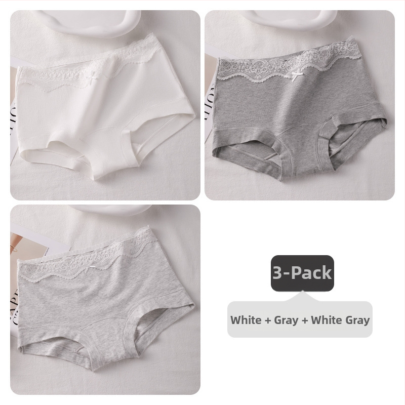 Boxer briefs за тийн момичета, антибактериални, проветриви, изцяло памучни, средна талия, гладка тъкан