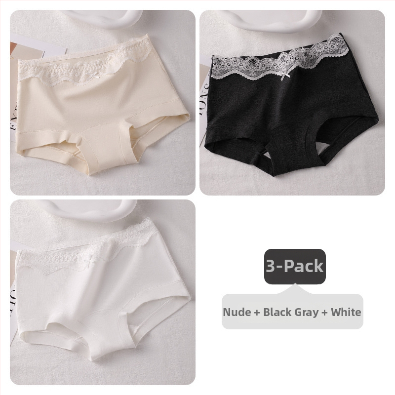 Boxer briefs за тийн момичета, антибактериални, проветриви, изцяло памучни, средна талия, гладка тъкан