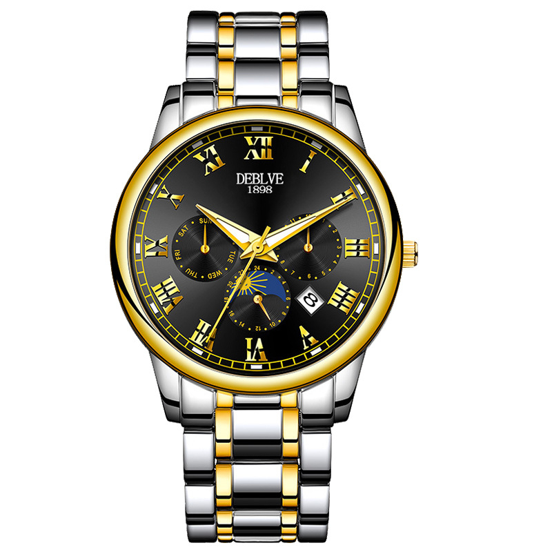 TERANV 733A vīriešu sporta kvarca pulkstenis ar gaismas funkciju un kalendāru, analogais displejs, 10 m ūdens izturība