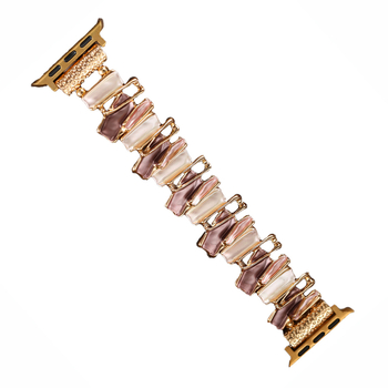 Kmille remen za Apple Watch, metalni remen s nepravilnim emajliranim završetkom, cinkovita legura, duljina 15 cm, 14/20 mm, s jednom petljom