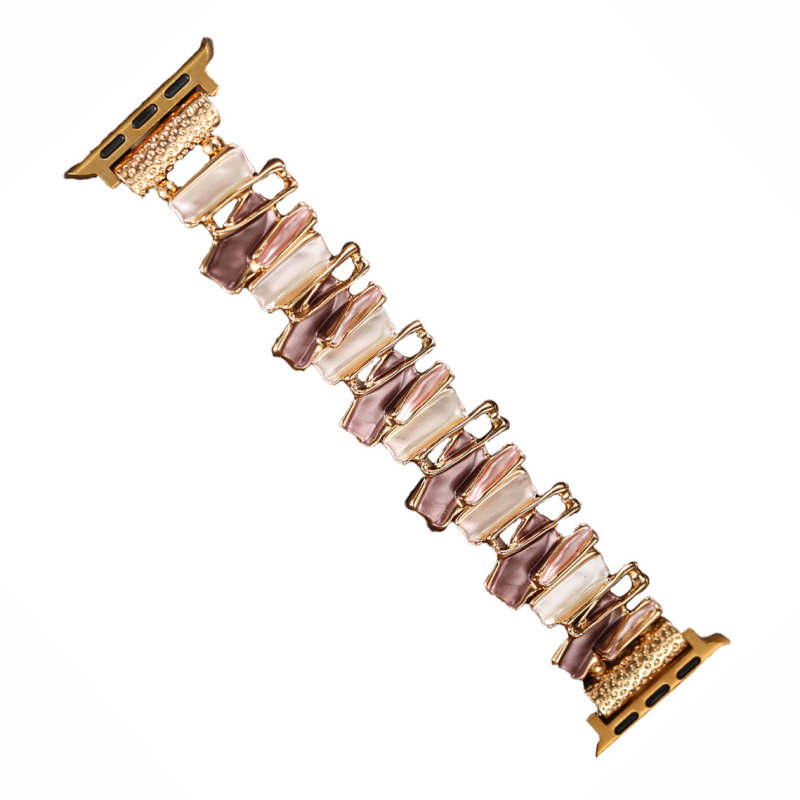 Kmille remen za Apple Watch, metalni remen s nepravilnim emajliranim završetkom, cinkovita legura, duljina 15 cm, 14/20 mm, s jednom petljom
