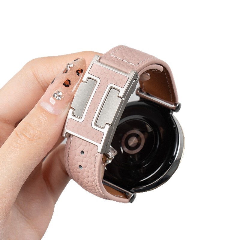 Brățară de ceas din piele autentică Huawei cu închidere magnetică, compatibilă universal cu GT4/GT5/GT6 și Watch5