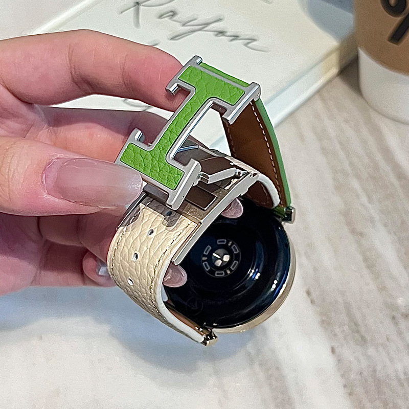 Brățară de ceas din piele autentică Huawei cu închidere magnetică, compatibilă universal cu GT4/GT5/GT6 și Watch5