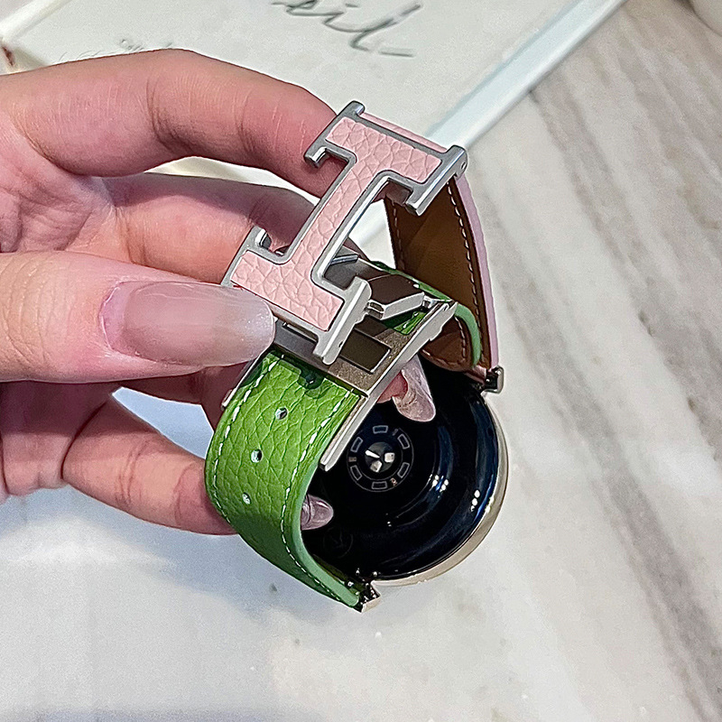 Brățară de ceas din piele autentică Huawei cu închidere magnetică, compatibilă universal cu GT4/GT5/GT6 și Watch5