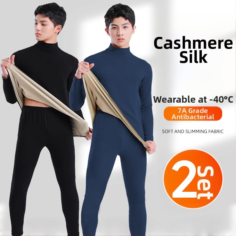 Tinejdžerski termalni set: gornji dio i hlače od vune, dugi rukavi, ekstra debela vuna