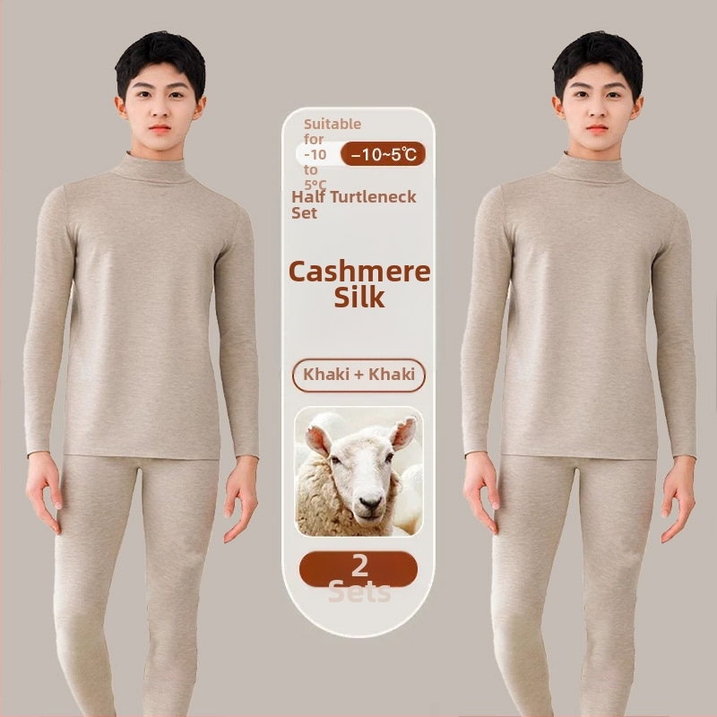 Tinejdžerski termalni set: gornji dio i hlače od vune, dugi rukavi, ekstra debela vuna