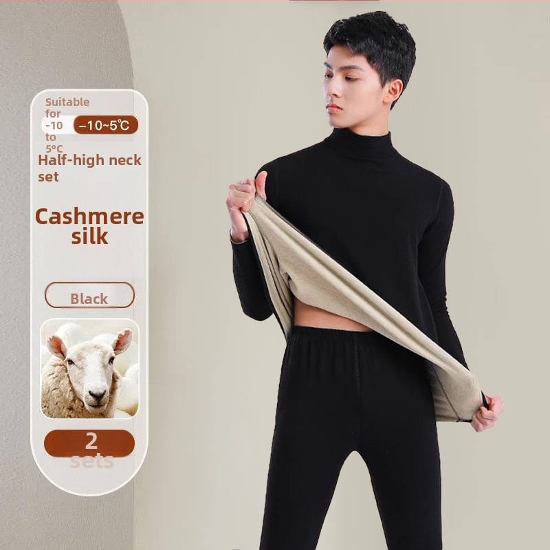 Tinejdžerski termalni set: gornji dio i hlače od vune, dugi rukavi, ekstra debela vuna